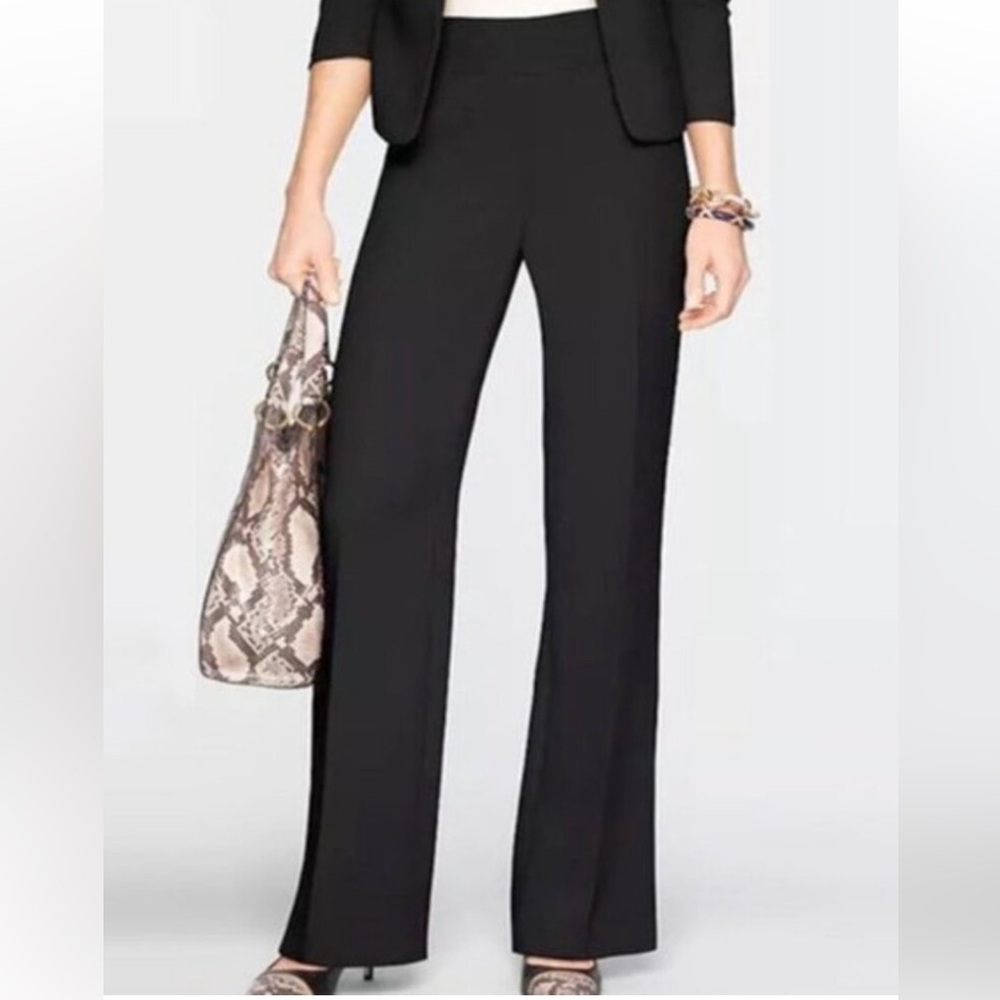 Talbots Heritage Fit Wool Blend Black Pants Sz 4P